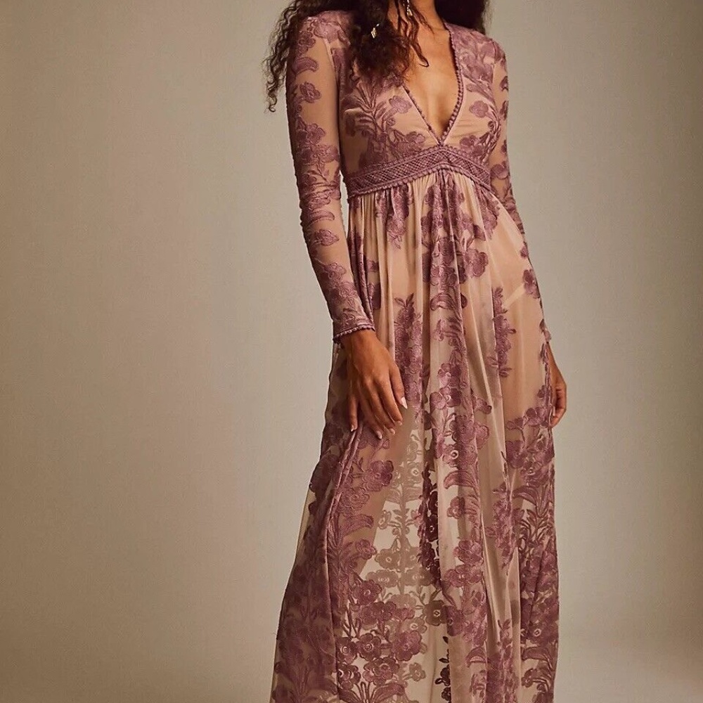 Free People x For Love and Lemons Temecula Maxi Dress
